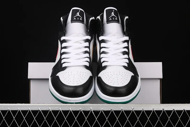 All categories Air Jordan Jordan series basketball shoes Air Jordan 1 Mid Air Jordan 1 Mid AJ1 Joe 1 red and yellow color hook Yuanyang mid-top basketball shoes BQ6472-063